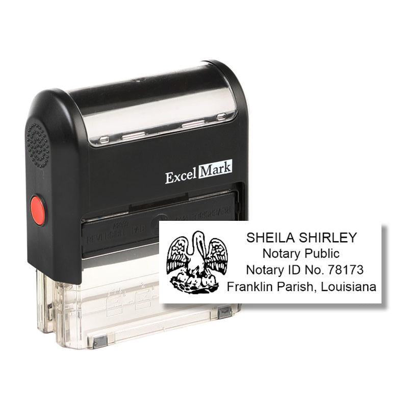 Self-Inking Louisiana Notary Stamp | ExcelMark