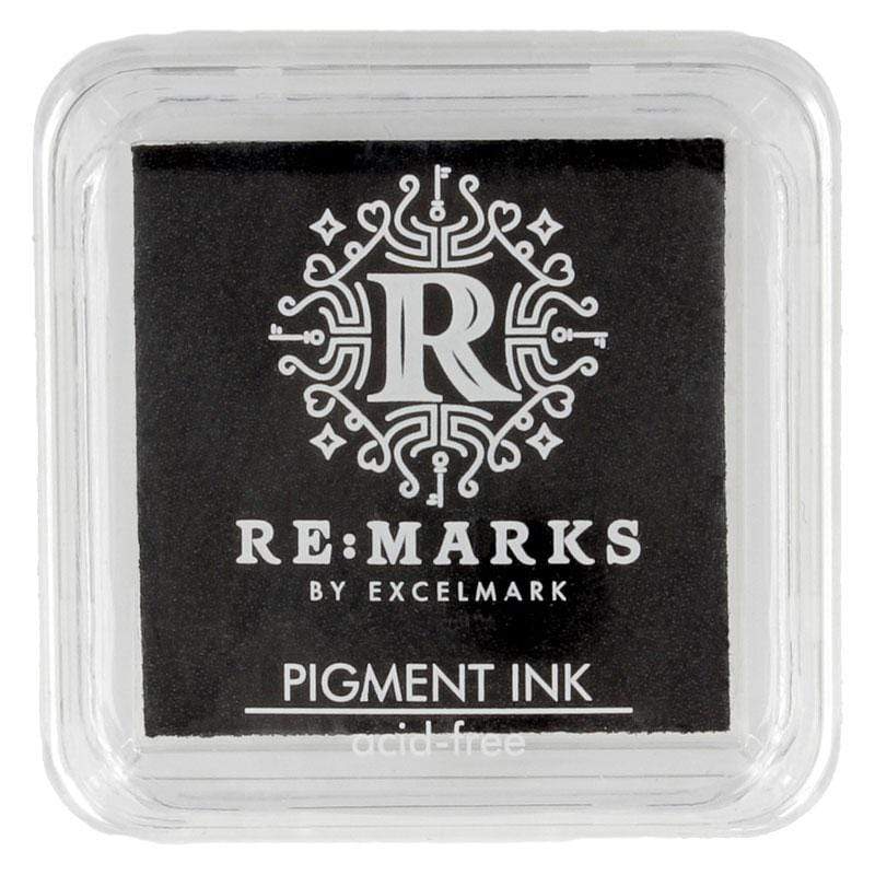 ExcelMark Rubber Stamp Ink Pad Extra Large 4-1/4 by 7-1/4” (Black)
