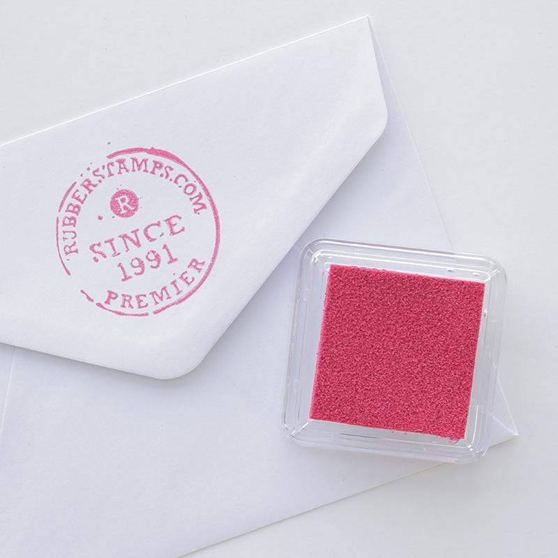 Pink Fabric Ink Stamp Pad, Fabric Ink Pad for Rubber Stamps, Fabric Stamp  Ink, Permanent Ink for Canvas, and Muslin, Pink Ink 