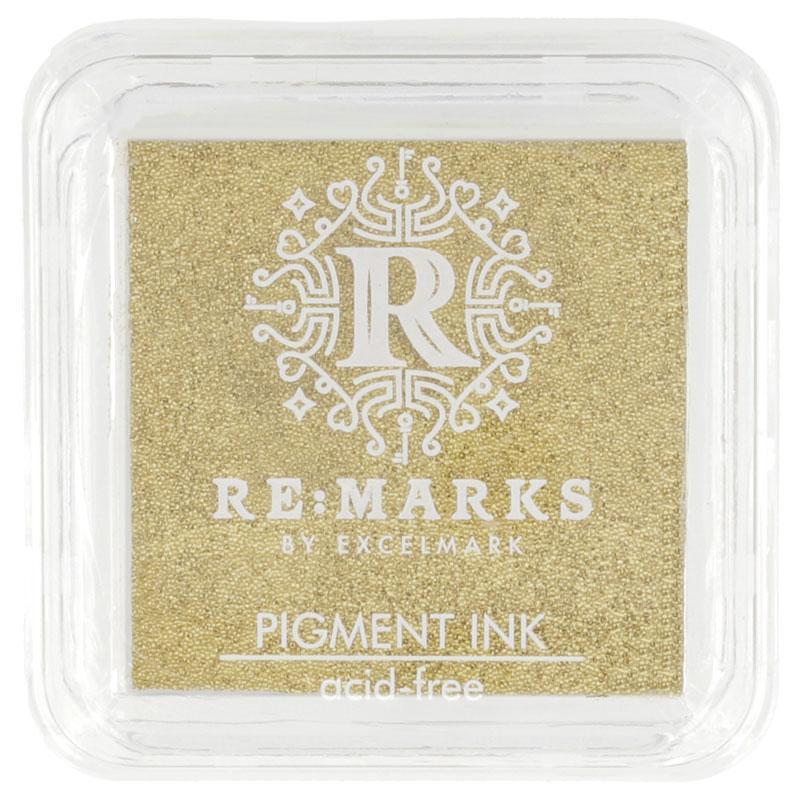 Brilliance Pigment Ink Pad Large in Galaxy Gold Ink for Stamp Inkpad for  Rubber Stamp Colour Ink Pad Metallic Ink -  Israel