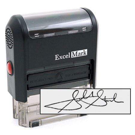  Signature Stamps Self Inking Personalized,38x14mm Custom  Signature Stamp for Signing Name for Checks,Business,Office,File,Deposit :  Office Products